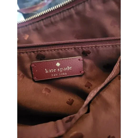 Kate Spade Red Polka Dot Tote Bag. - Picture 10 of 12